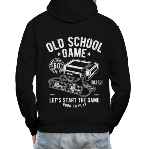 Born to Play Retrogamer Heavy Blend Hoodie